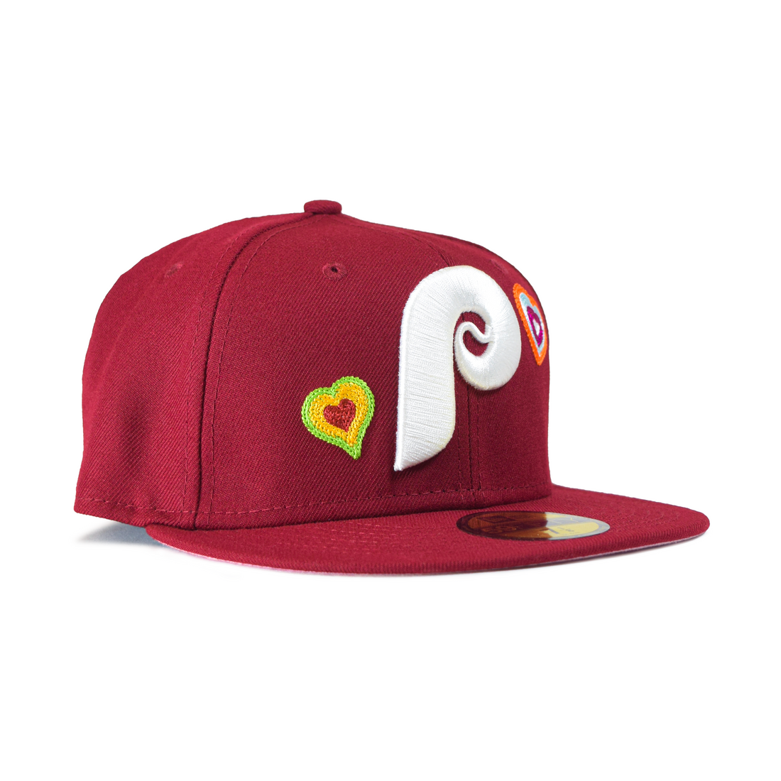 New Era Philadelphia Phillies “Hearts” 59Fifty Fitted - Maroon