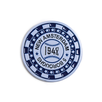 5 Boroughs Navy/White - Ambush Society Pin