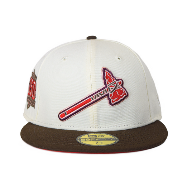 New Era 59FIFTY Atlanta Braves 150th Anniversary Patch Fitted Hat 7 1/4