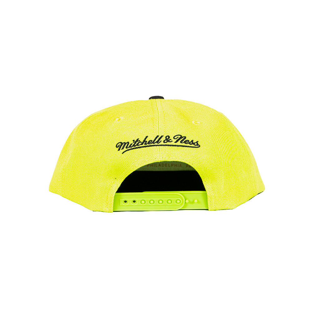 Mitchell & Ness 2Tone Atlanta Hawks Snapback - Lime/Black