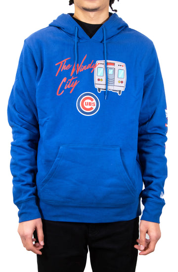 New Era Chicago Cubs Train Hoodie - Blue/Red
