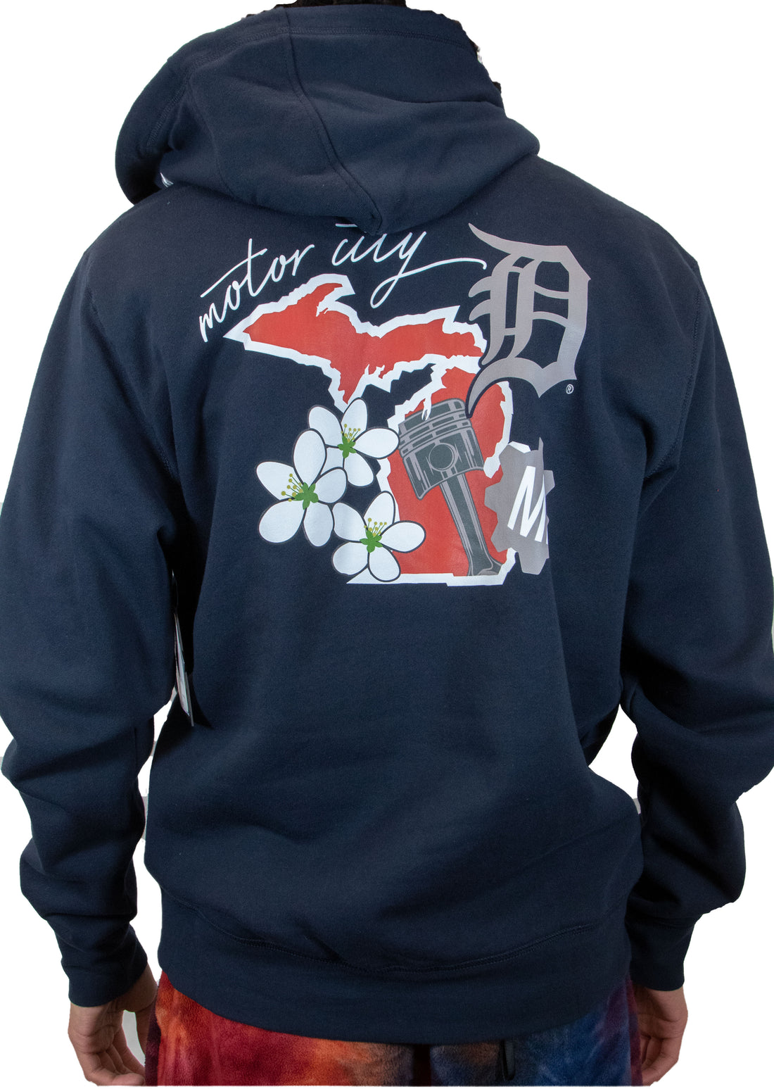 New Era Detroit Tigers "State Patch" Hoodie - Navy/White