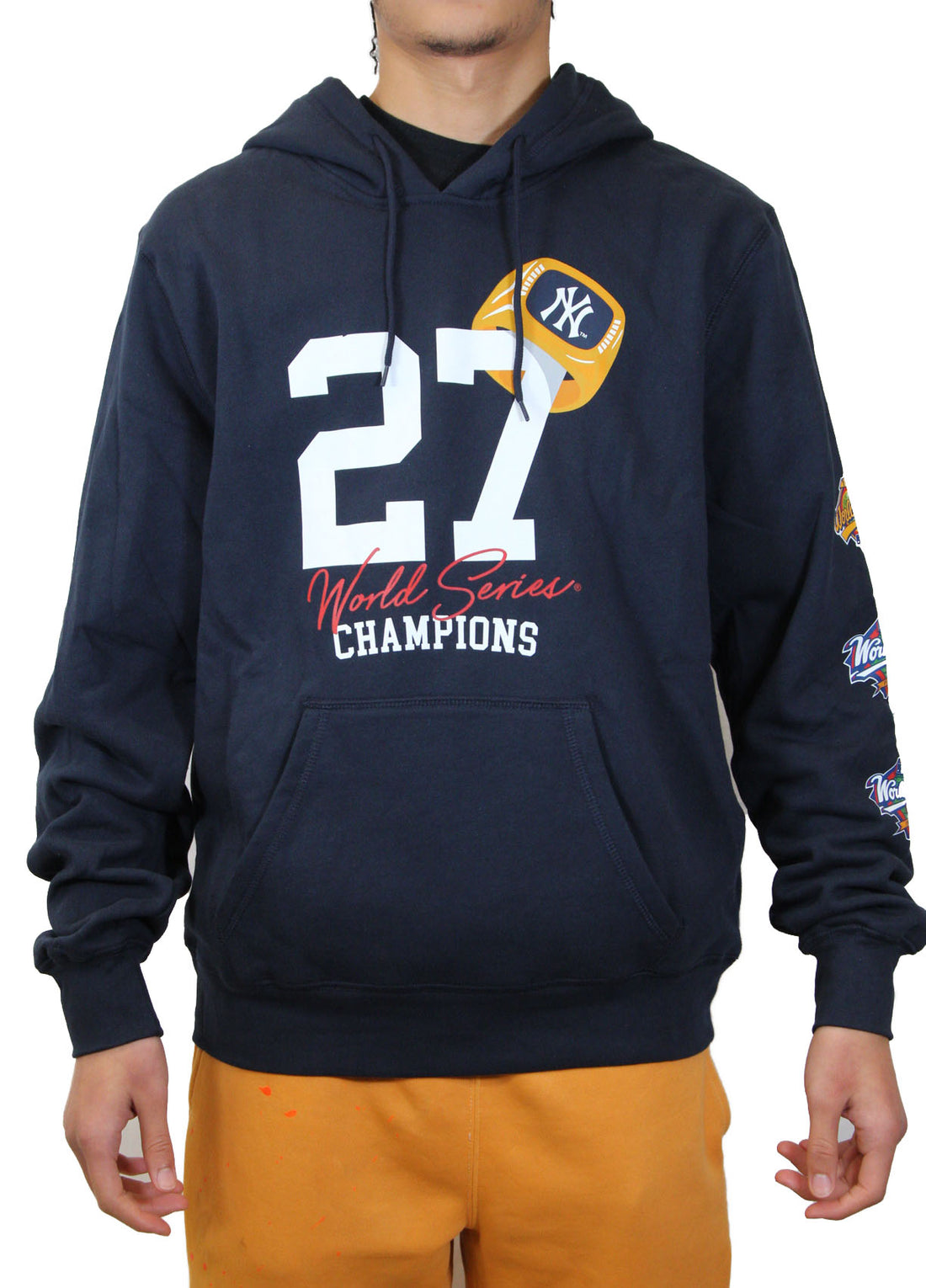 New Era New York Yankees "World Series Champ" Hoodie -Navy/White