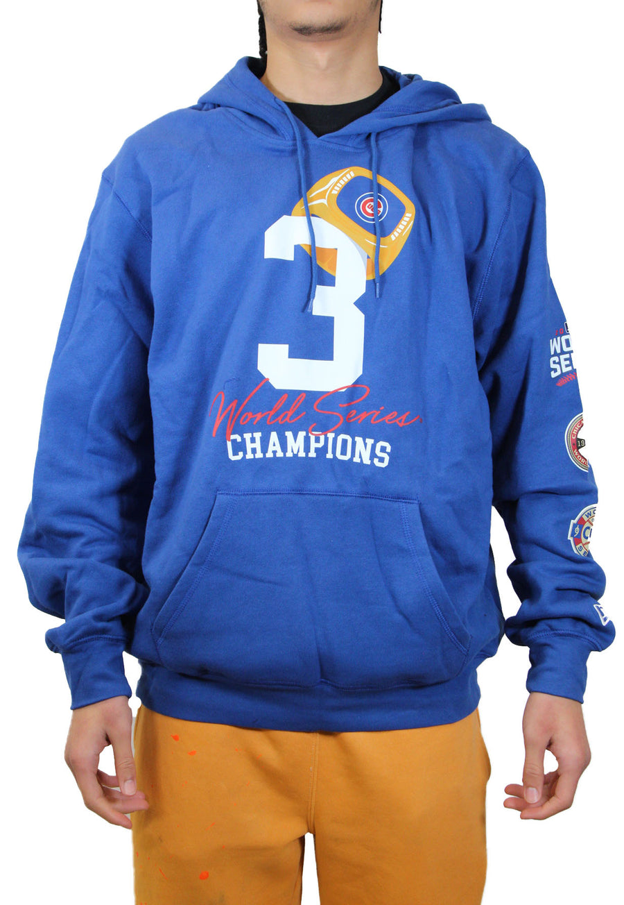 New Era Chicago Cubs "World Series Champs" Hoodie - Blue/Red