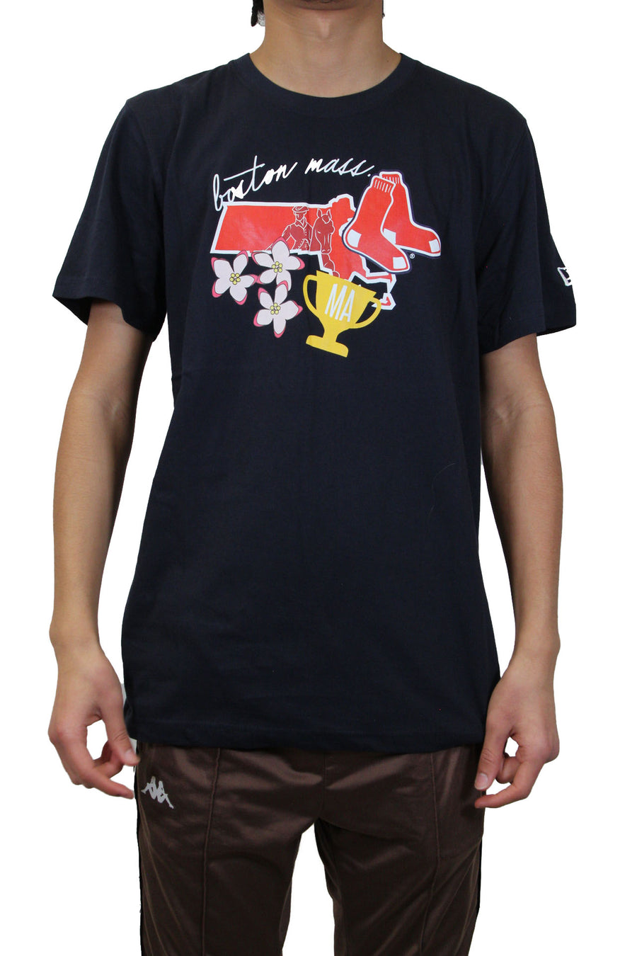 New Era Boston Red Sox "State Patch" Shirt - Navy