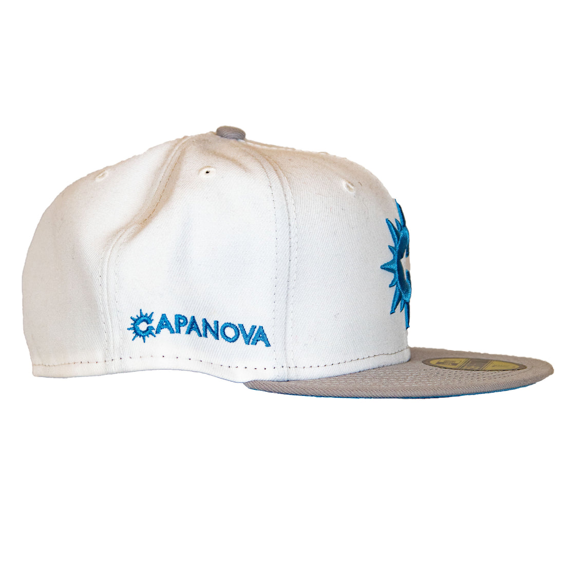 New Era 59Fity Fitted: Capanova Capsule -White/Grey/Sky Blue