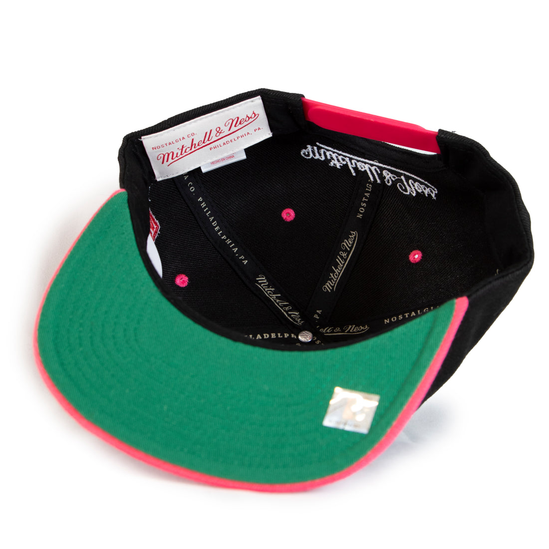 Mitchell & Ness 2Tone "NBA Draft" San Antonio Spurs Snapback - Black/Pink