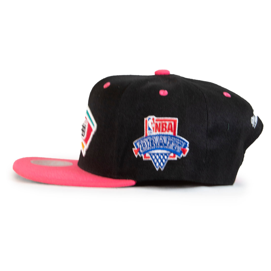 Mitchell & Ness 2Tone "NBA Draft" San Antonio Spurs Snapback - Black/Pink