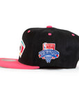 Mitchell & Ness 2Tone "NBA Draft" San Antonio Spurs Snapback - Black/Pink