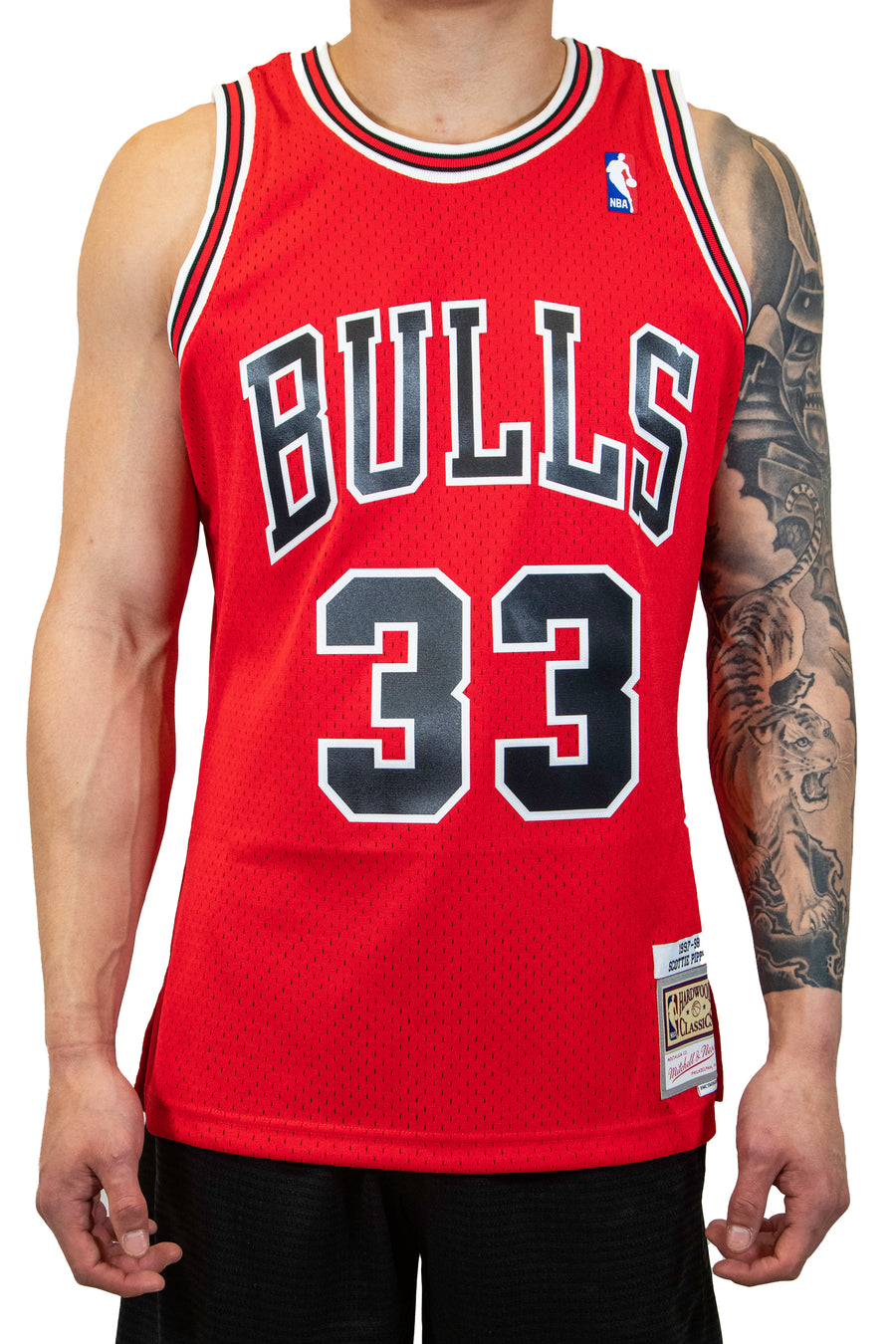 Mitchell & Ness Chicago Bulls Jersey (Scottie Pippen) - Red