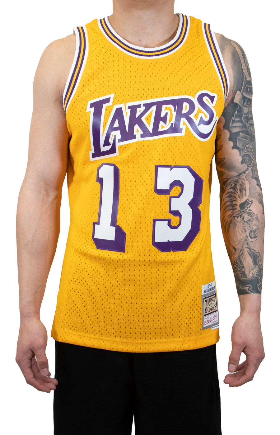 Mitchell & Ness NBA Los Angeles Lakers Jersey (Wilt Chamberlain) - Yellow