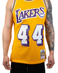 Mitchell & Ness NBA Los Angeles Lakers Jersey (Jerry West) - Yellow