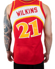 Mitchell & Ness NBA Atlanta Hawks Jersey (Dominique Wilkins) - Red