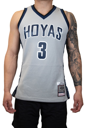 Mitchell & Ness NBA Georgetown Hoyas Jersey (Allen Iverson) - GREY