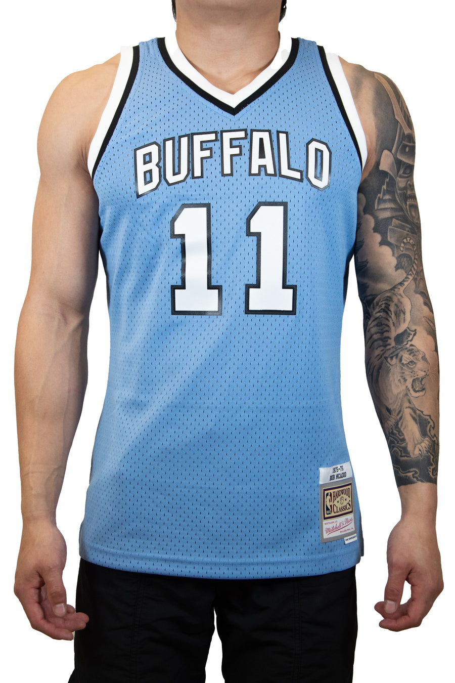 Mitchell & Ness Buffalo Braves Jersey (Bob Mcadoo) - Light Blue