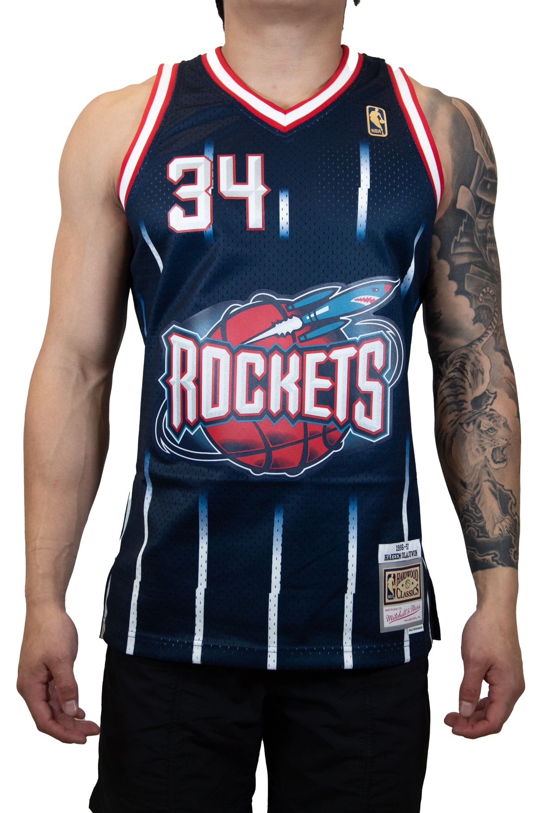 Mitchell & Ness: Hardwood Classic Houston Rockets Jersey (Hakeem Olajuwon)