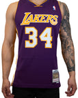Mitchell & Ness NBA Los Angeles Lakers Jersey (Shaquille O'Neal) - Purple/Yellow