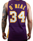 Mitchell & Ness NBA Los Angeles Lakers Jersey (Shaquille O'Neal) - Purple/Yellow