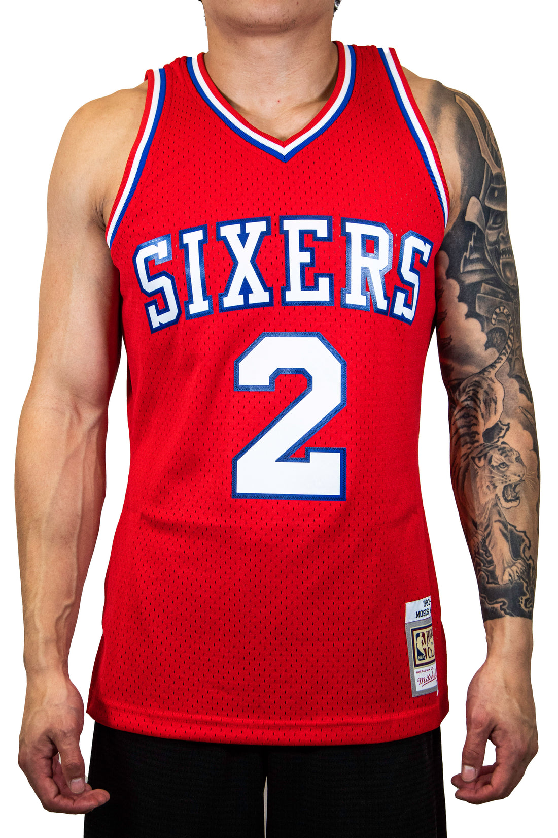 Mitchell & Ness: Hardwood Classic Philadelphia 76ers Jersey (Moses Malone)