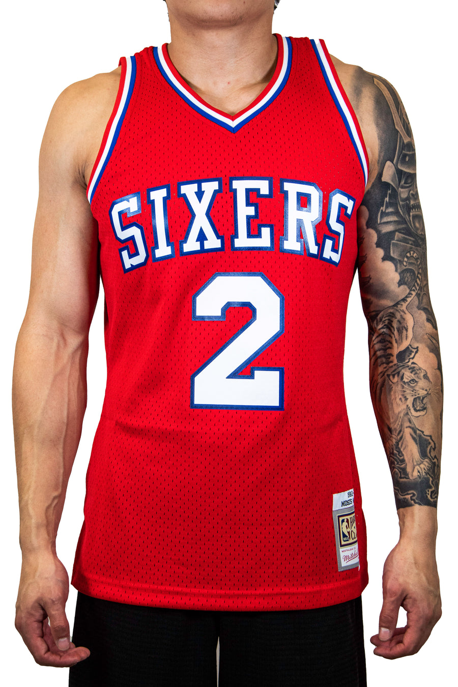 Mitchell & Ness NBA Philadelphia 76ers Jersey (Moses Malone) - Red