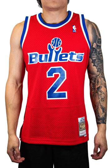 Mitchell & Ness NBA Washington Wizards (Bullets) Jersey (Chris Webber) - Red