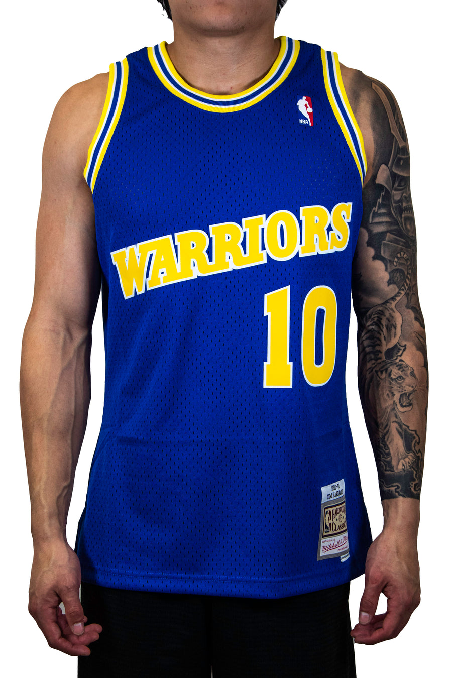 Tim Hardaway Golden State Warriors Mitchell Ness Hardwood