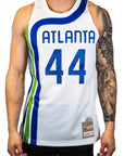 Mitchell & Ness Atlanta Hawks Jersey (Pistol Pete Maravich)- WHITE
