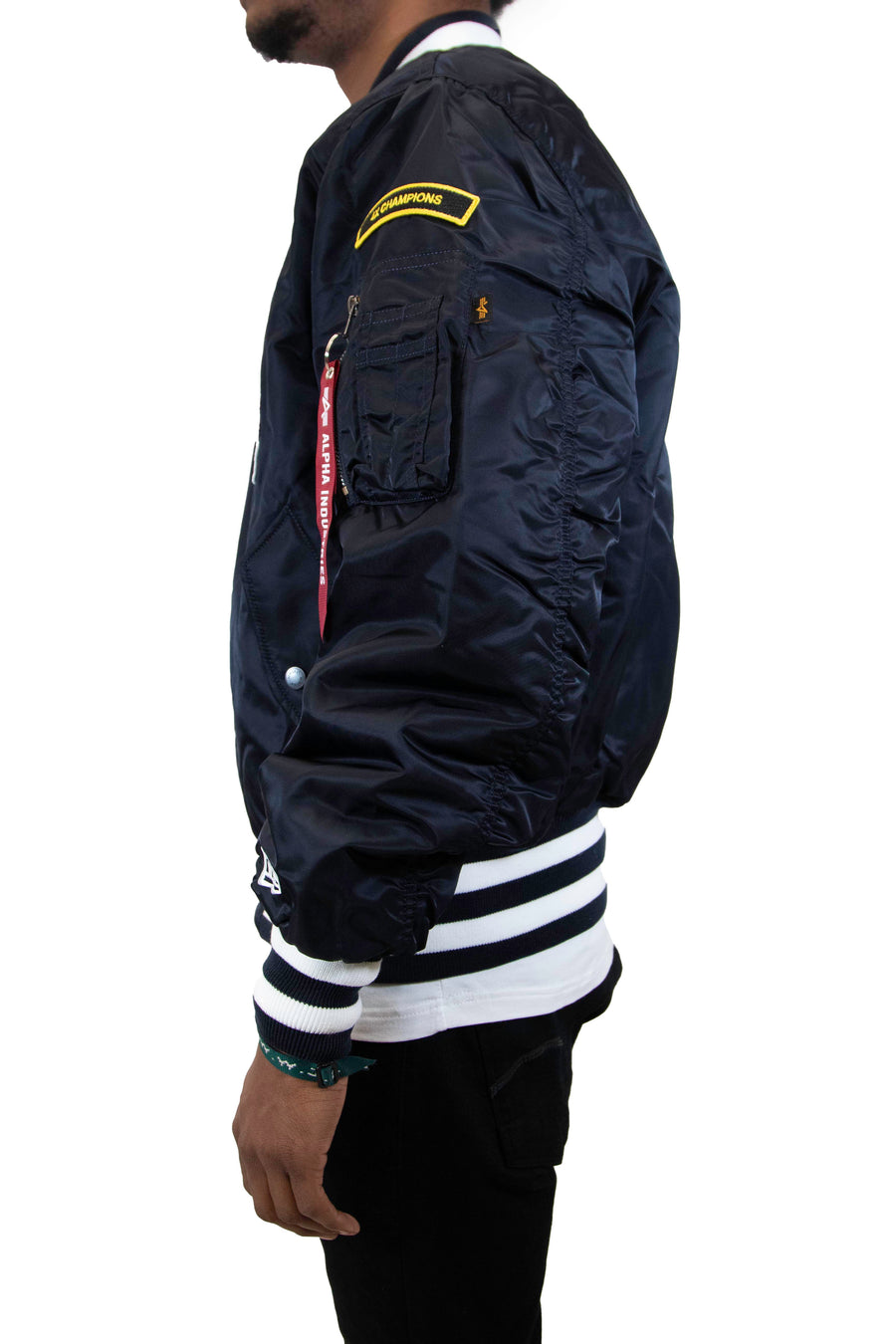 New Era: Alpha Industries New Era MA-1 Bomber Jacket Detroit Tigers - Navy