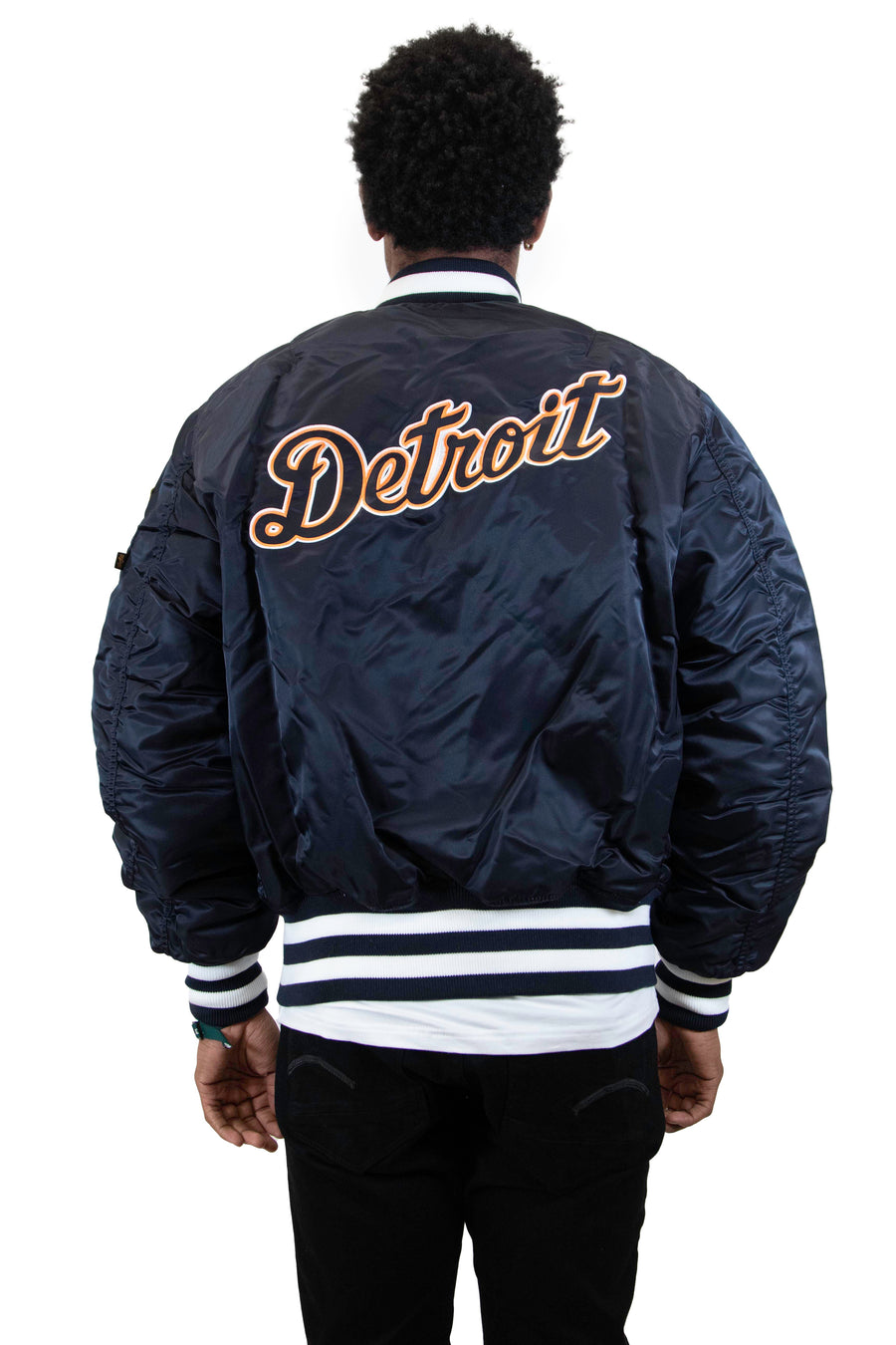 New Era: Alpha Industries New Era MA-1 Bomber Jacket Detroit Tigers - Navy