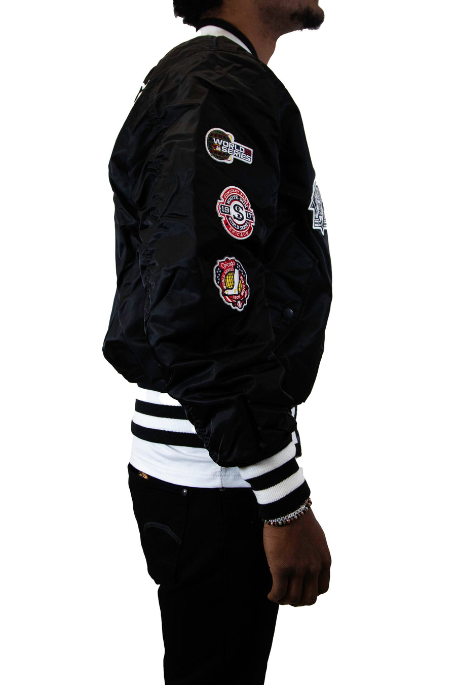 New Era: Alpha Industries New Era MA-1 Bomber Jacket Chicago White Sox - Black