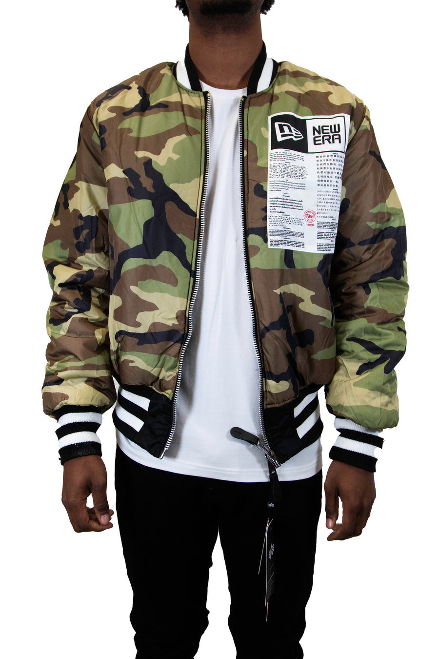New Era: Alpha Industries New Era MA-1 Bomber Jacket Chicago White Sox - Black