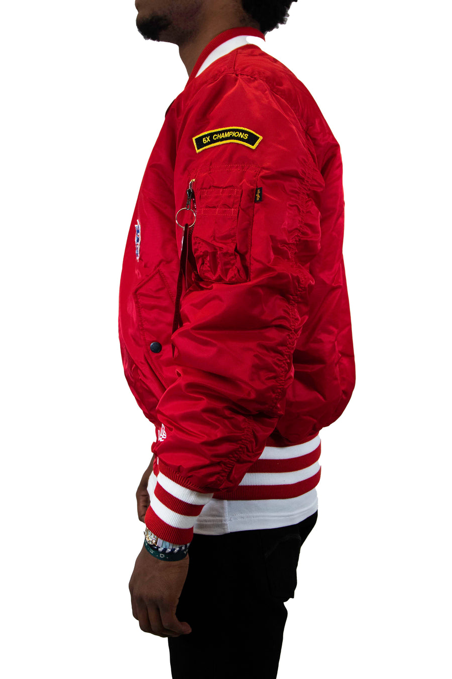 New Era: Alpha Industries New Era MA-1 Bomber Jacket Cincinnati Reds - Red