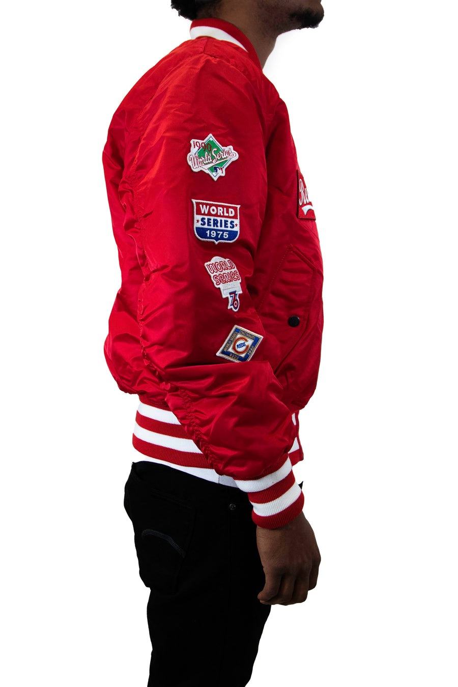 New Era: Alpha Industries New Era MA-1 Bomber Jacket Cincinnati Reds - Red
