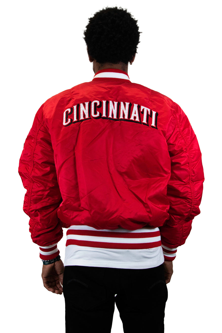 New Era: Alpha Industries New Era MA-1 Bomber Jacket Cincinnati Reds - Red