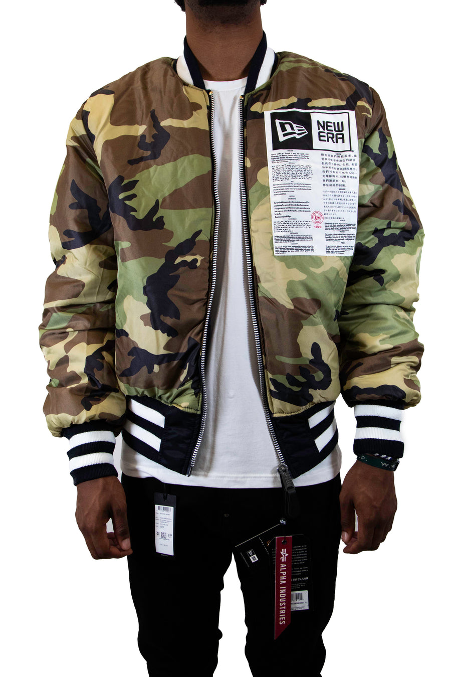 New Era: Alpha Industries New Era MA-1 Bomber Jacket Washington Nationals  - Navy