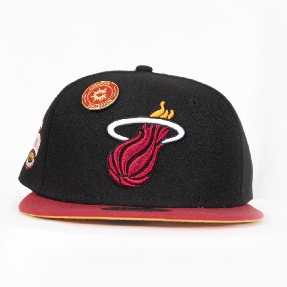 New Era Miami Heat 2Tone Fitted - Black/Red