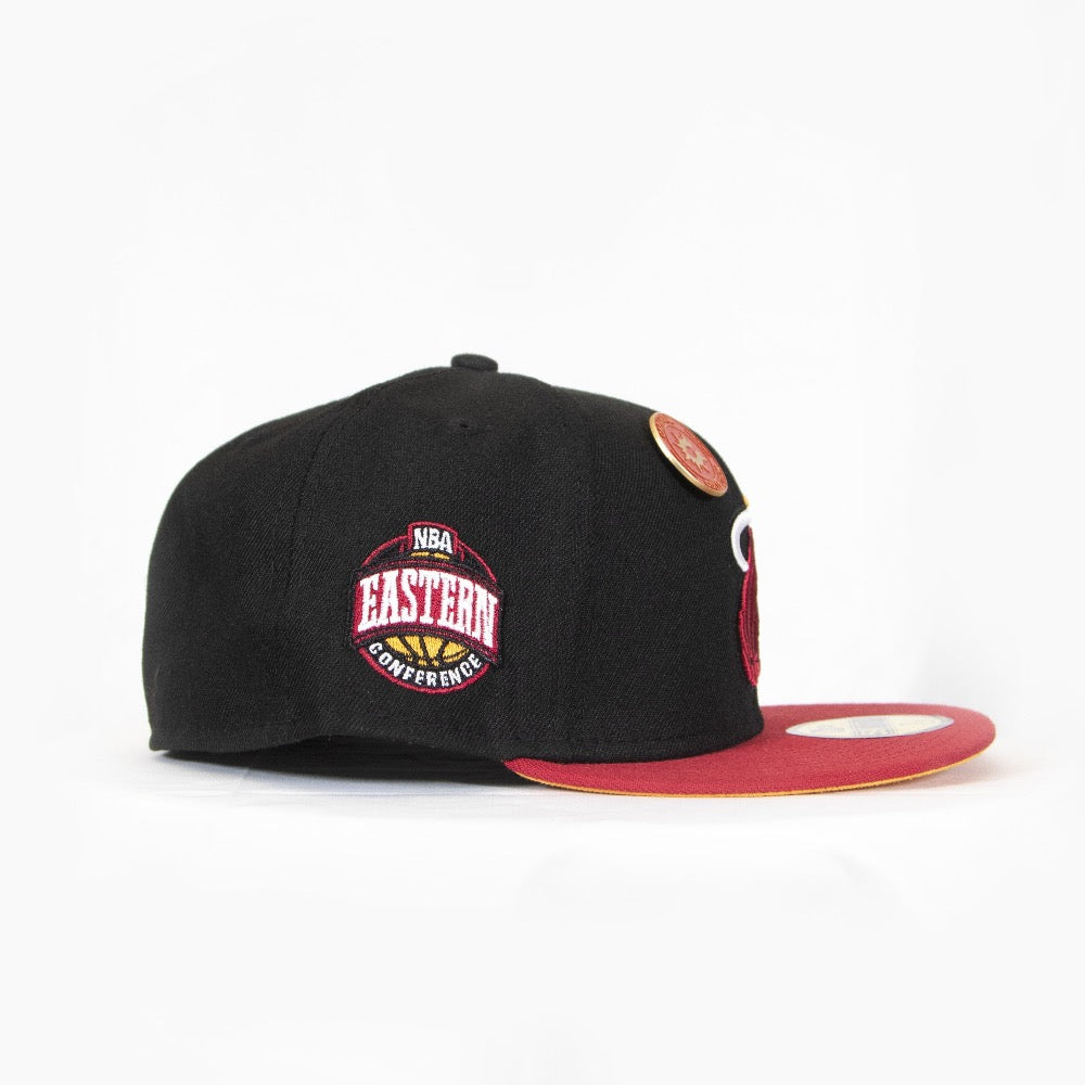 New Era Miami Heat 2Tone Fitted - Black/Red