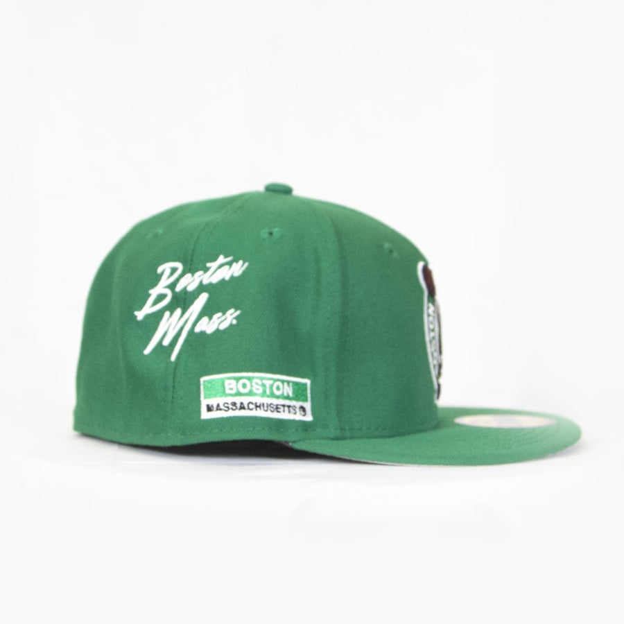 New Era Boston Celtics 59Fifty Fitted - Green w Train Patch