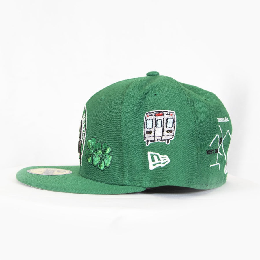 New Era Boston Celtics 59Fifty Fitted - Green w Train Patch