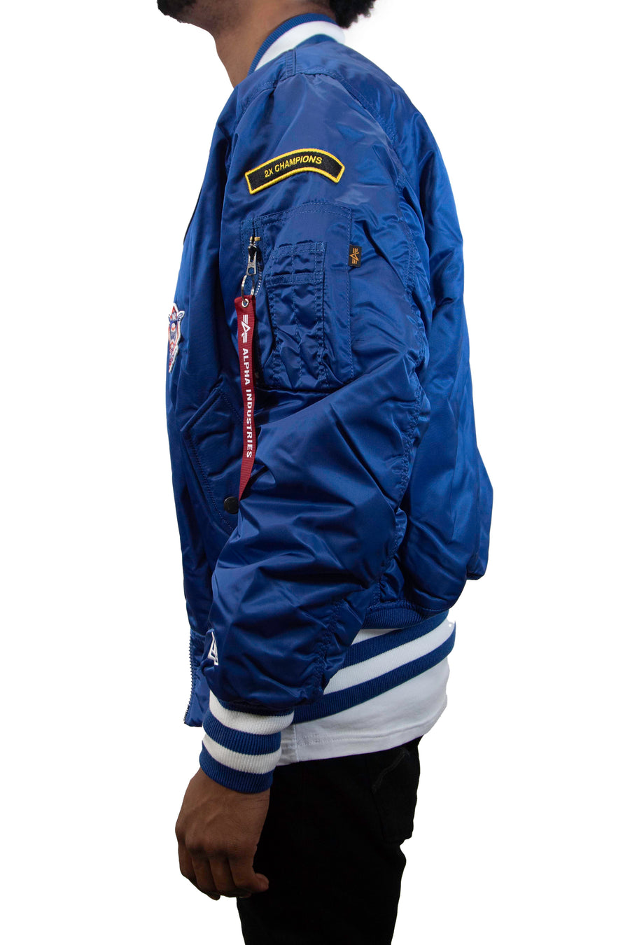 New Era: Alpha Industries New Era MA-1 Bomber Jacket New York Mets - Blue
