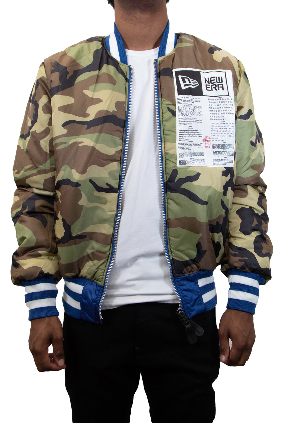 New Era: Alpha Industries New Era MA-1 Bomber Jacket New York Mets - Blue
