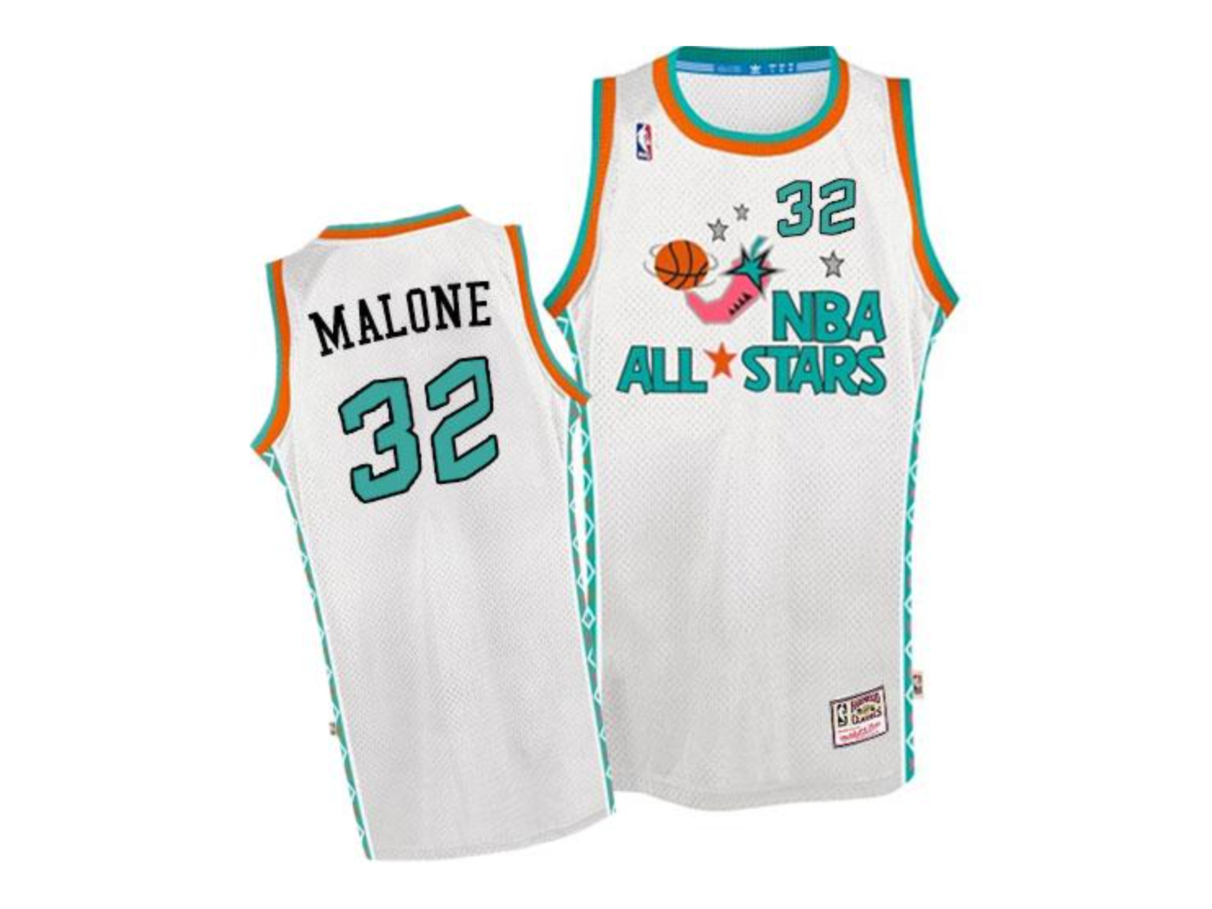 Karl malone white jersey cheap