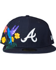 New Era Atlanta Braves "Blooming" 59Fifty Fitted - Navy