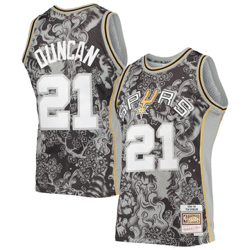 Mitchell & Ness: Hardwood Classic San Antonio Spurs Jersey (Tim Duncan)