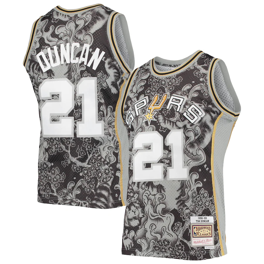 Mitchell & Ness NBA San Antonio Spurs Jersey (Tim Duncan) - Chinese New Year