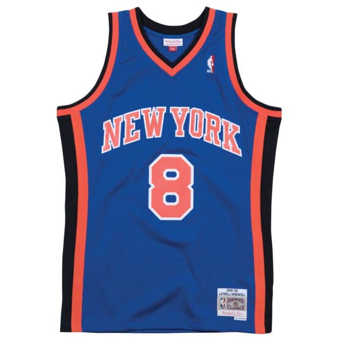 Mitchell & Ness NBA New York Knicks Jersey (Latrell Sprewell) - Blue/Black
