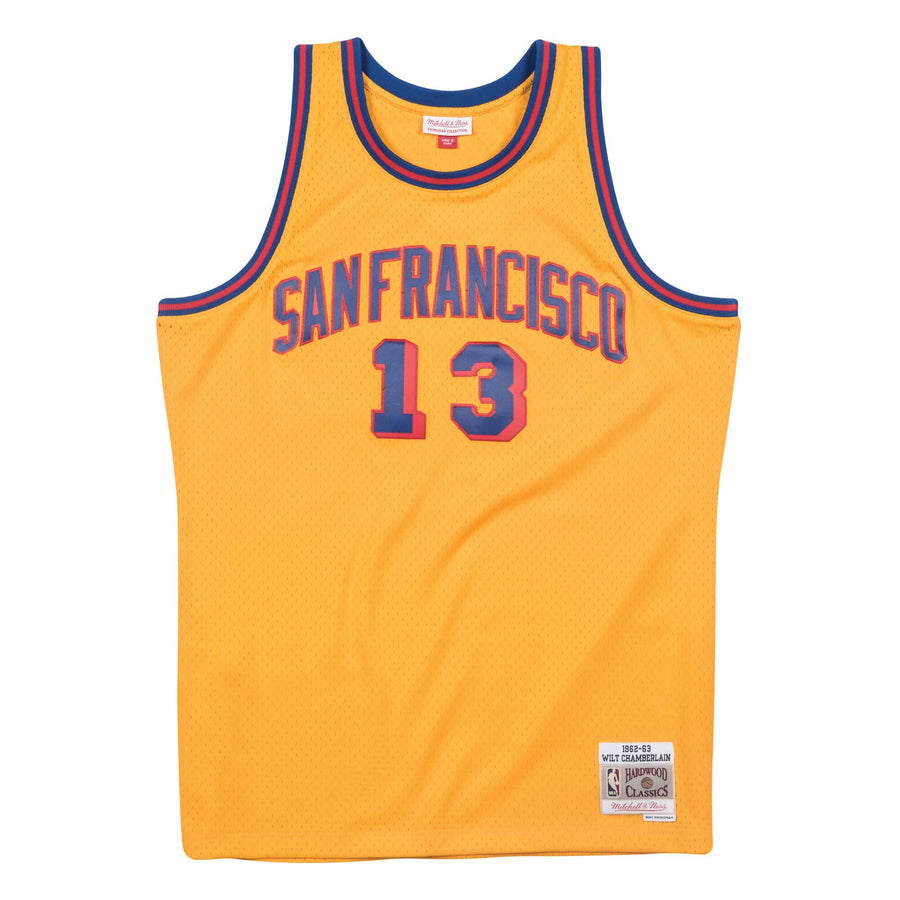 Mitchell & Ness NBA Golden State Warriors Jersey (Wilt Chamberlain) - Gold