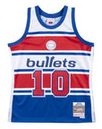Mitchell & Ness NBA Washington Wizards (Bullets) Jersey (Manute Bol) - Red/White/Blue