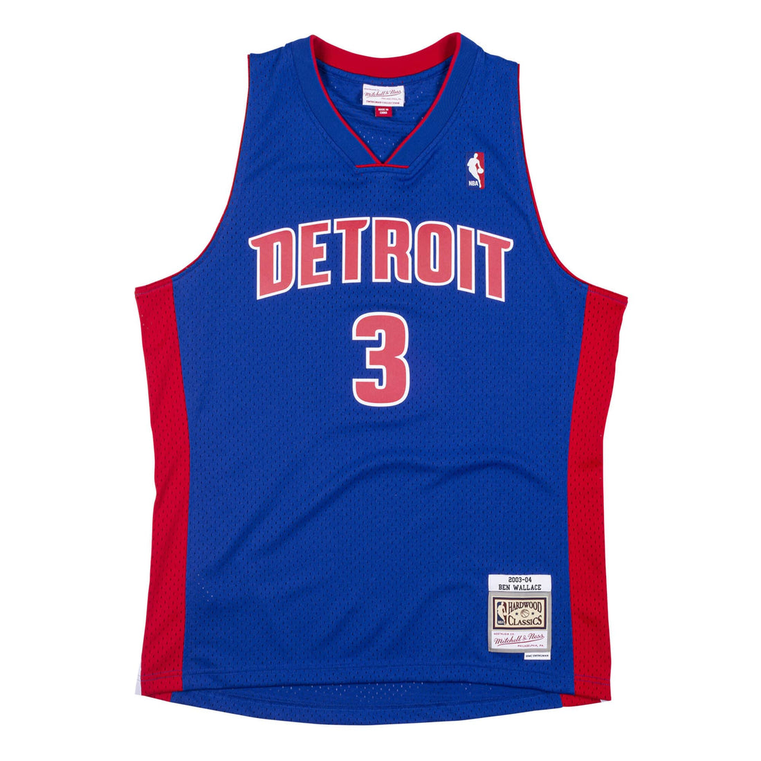 Mitchell & Ness: Hardwood Classic Detroit Pistons Jersey (Ben Wallace)