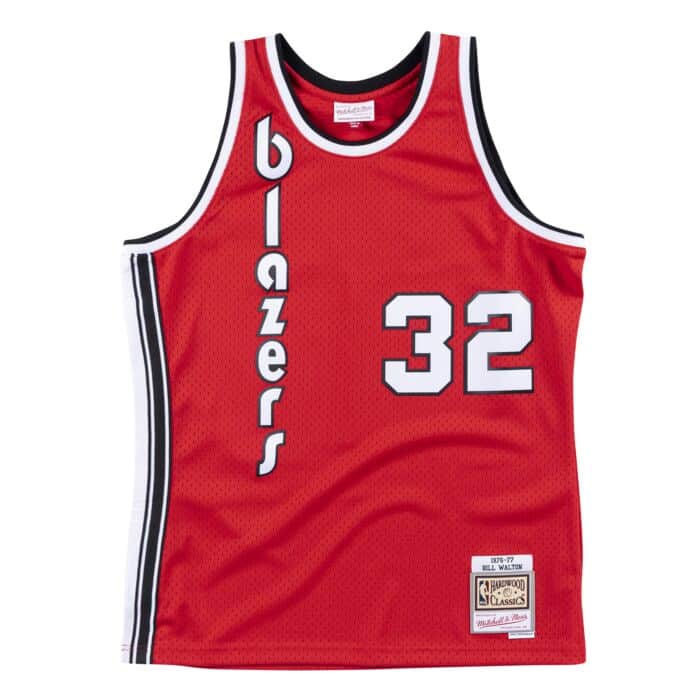 Mitchell & Ness NBA Portland Trailblazers Jersey (Bill Walton) - Red